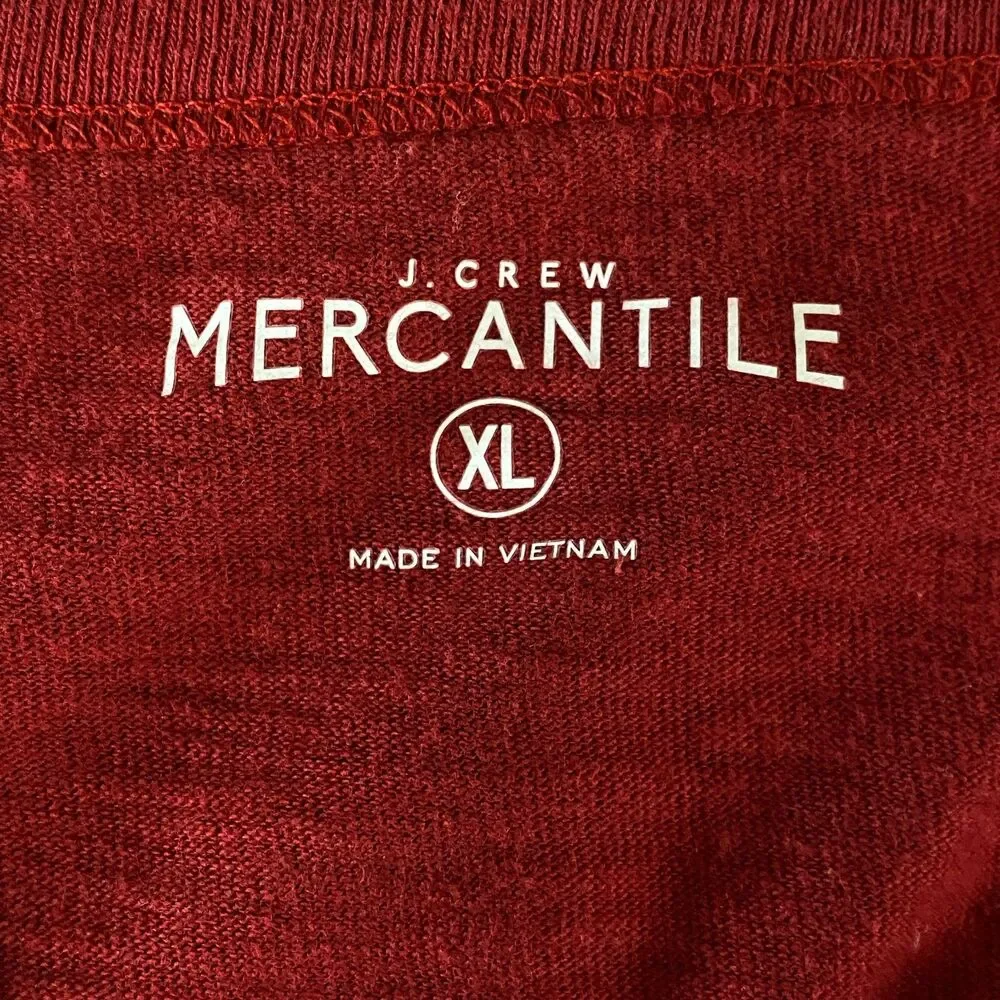 J. Crew Long-sleeve Slub Cotton Tee Men's Size XL